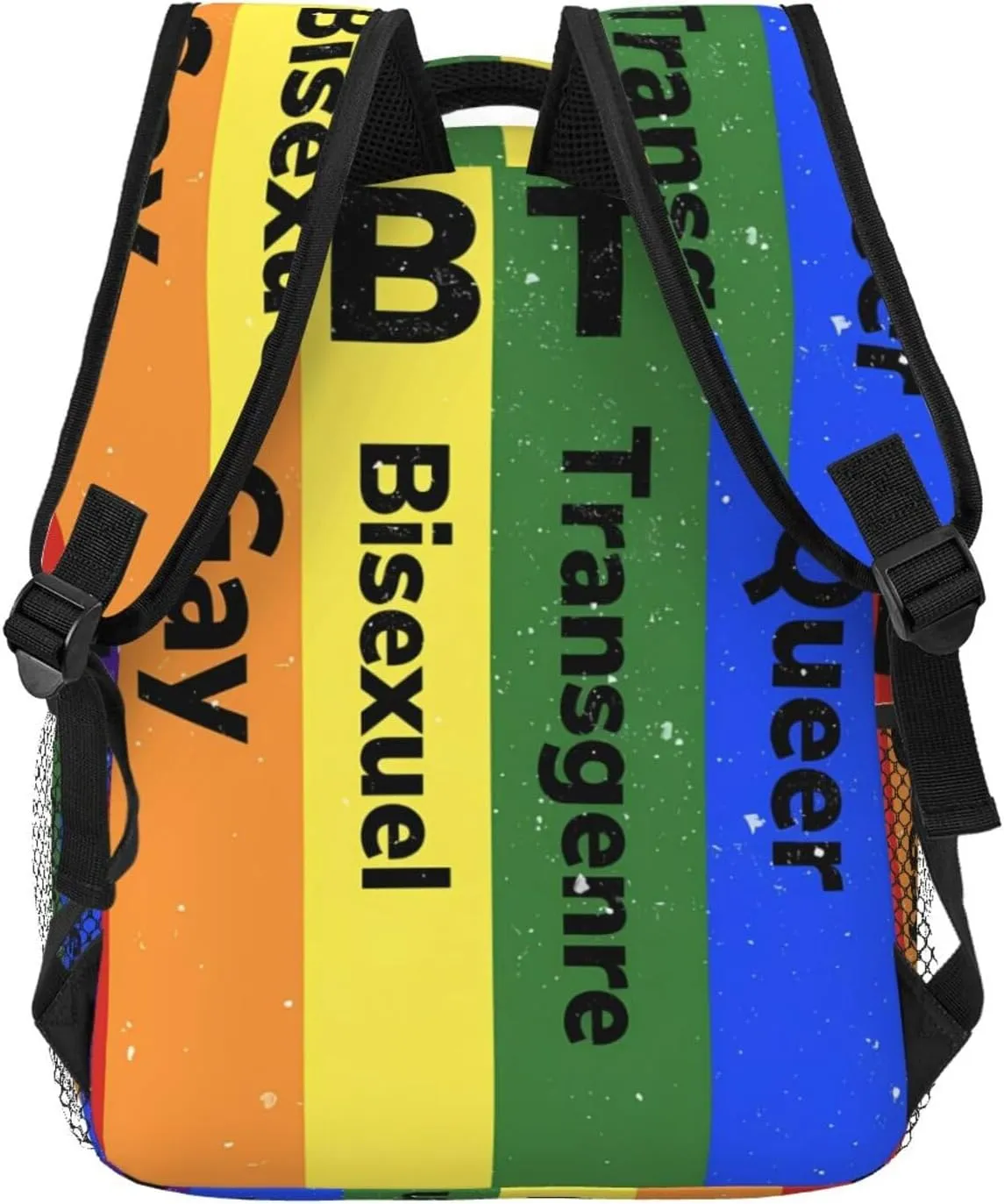 Lgbt Rainbow Gay Pride Flag Lgbtqi Backpacks 15 Inch Laptop Backpack Multipurpose Double Shoulder Bag For Men Women Gifts