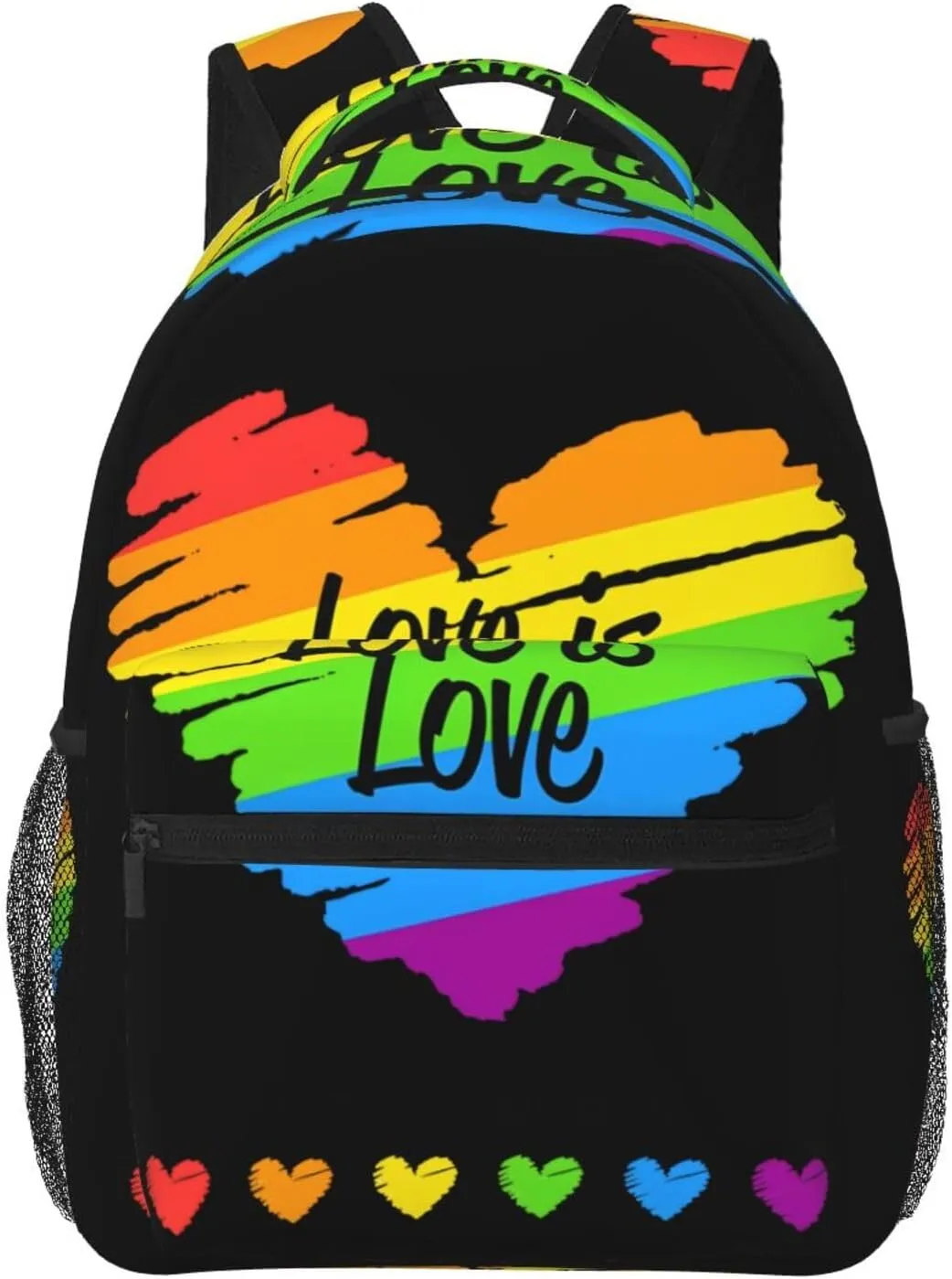 Lgbt Rainbow Gay Pride Flag Love Is Love Pride Month Backpacks 15 Inch Laptop Backpack Multipurpose Double Shoulder Bag For Men Women Gifts