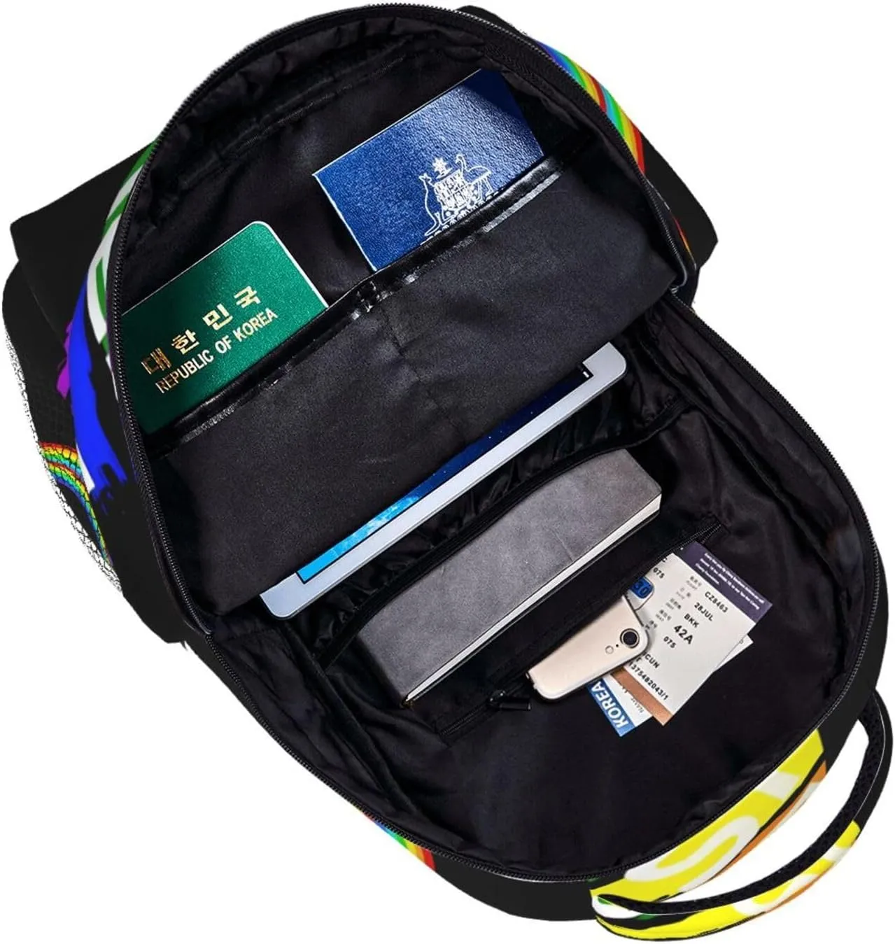 Lgbt Rainbow Gay Pride Flag Love Is Never Wrong Backpacks 15 Inch Laptop Backpack Multipurpose Double Shoulder Bag For Men Women Gifts