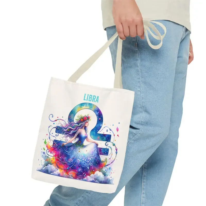 Libra Zodiac Aop Tote Bag Versatile Everyday Carry