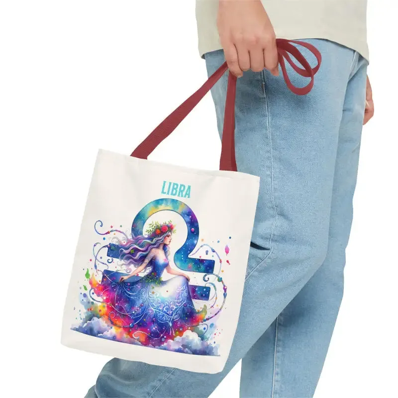 Libra Zodiac Aop Tote Bag Versatile Everyday Carry