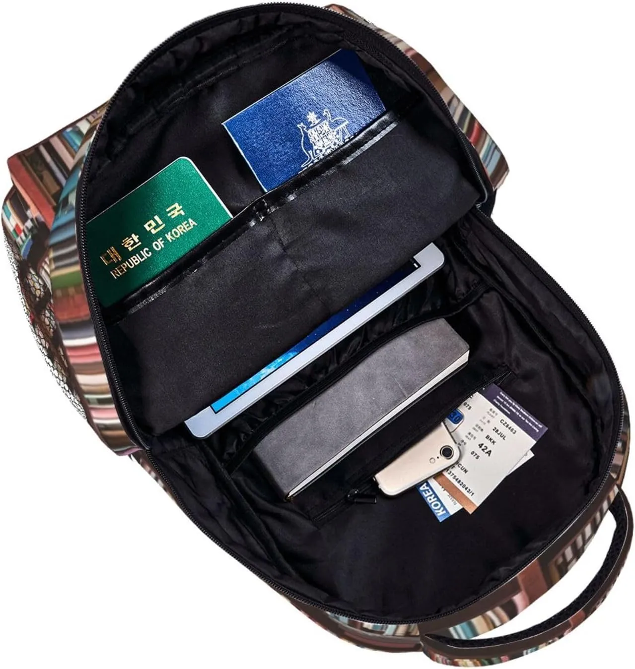 Library Book Backpack,Cute Bookbags Laptop Bag Shoulder Bags Travel Hiking Camping Daypack for Men Women