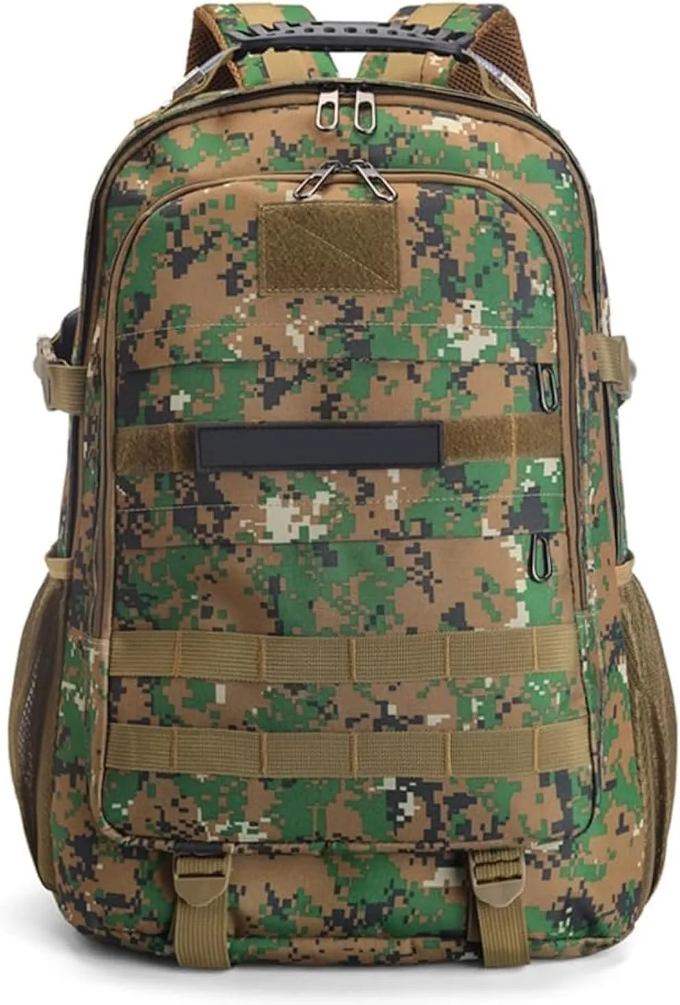 Light tactical backpack, College backpacks，USB charging port， Hiking/climbing/camping/outdoor travel backpack (Camouflage green)