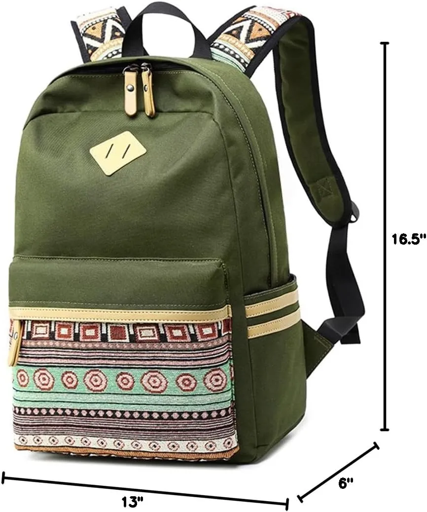 Lightweight Kids Backpacks for School Bag Canvas Small Travel Backpacks for Women Girls Boys Bookbag Toddler Back Pack