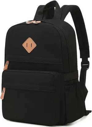 Lightweight Kids Backpacks for School Bag Canvas Small Travel Backpacks for Women Girls Boys Bookbag Toddler Back Pack