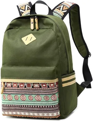 Lightweight Kids Backpacks for School Bag Canvas Small Travel Backpacks for Women Girls Boys Bookbag Toddler Back Pack