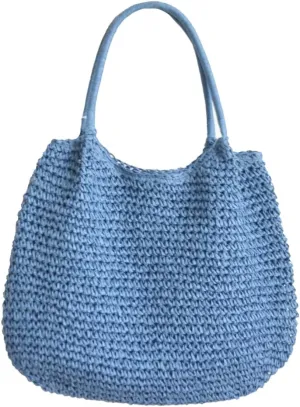 Lightweight Straw Bag for Women, Straw Beach Bag Tote Bag, Large Woven Tote Straw Bags, Summer Beach Rattan Handbag