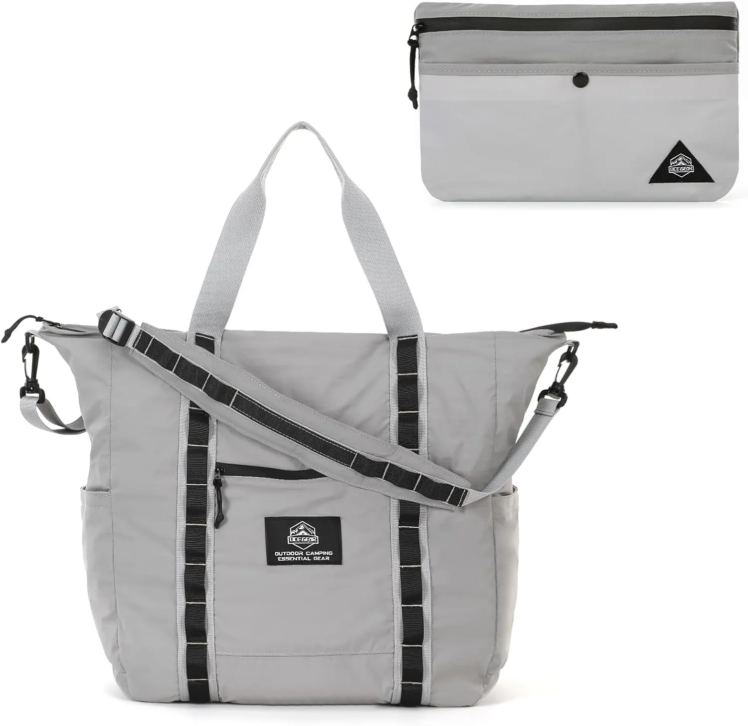 Lightweight Travel Bag for Men & Women - Waterproof Overnight Bag with Removable Strap & Trolley Sleeve