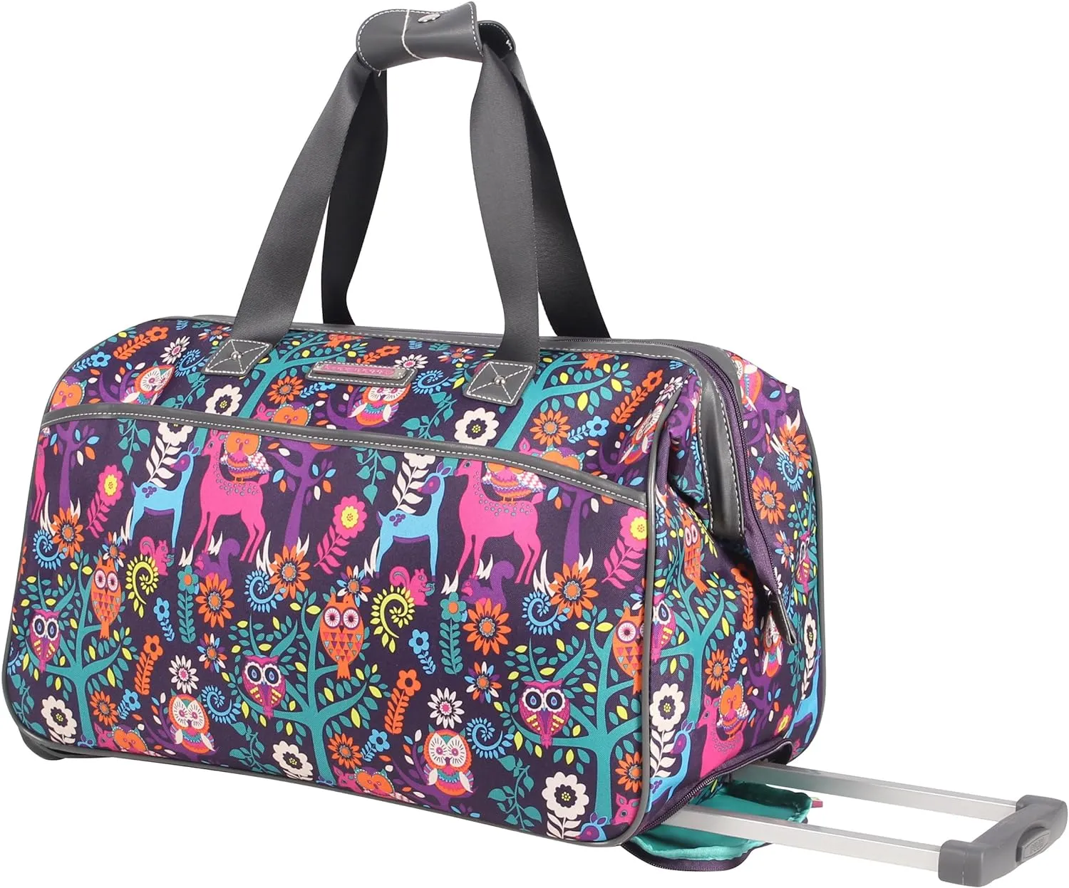 Lily Bloom Wheeled Duffel Bag (22in, Wildwoods)