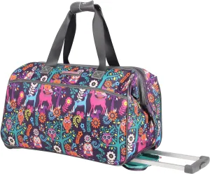 Lily Bloom Wheeled Duffel Bag (22in, Wildwoods)