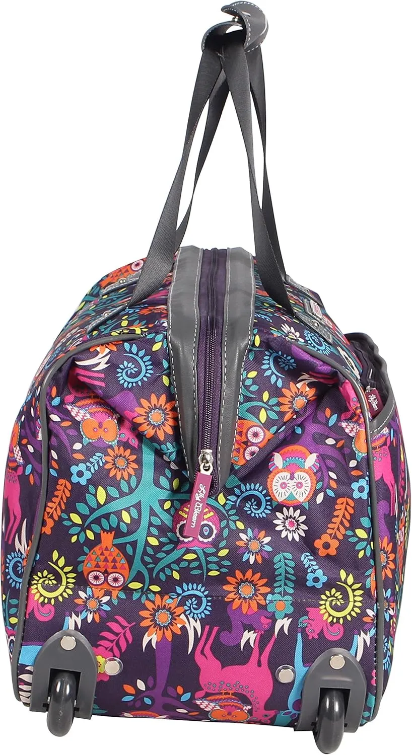 Lily Bloom Wheeled Duffel Bag (22in, Wildwoods)