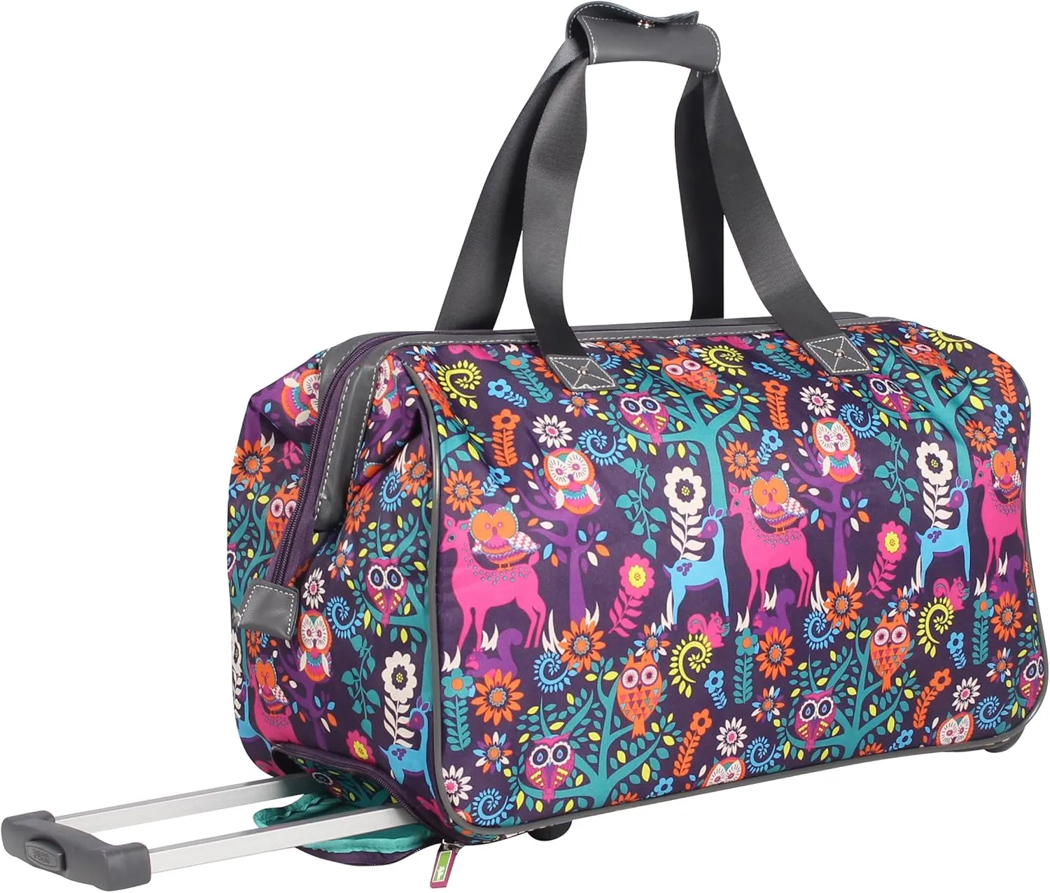 Lily Bloom Wheeled Duffel Bag (22in, Wildwoods)