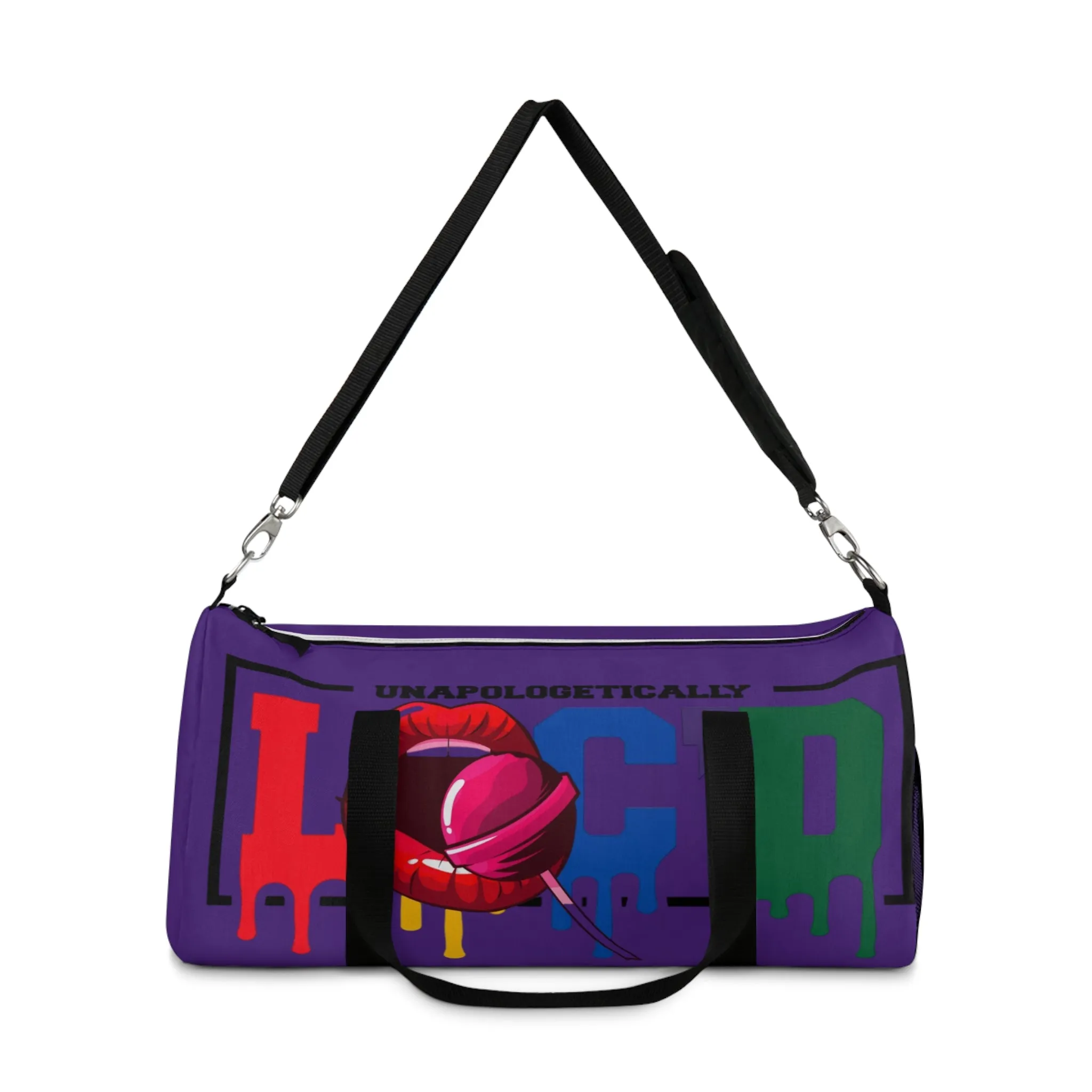 Loc'd Purple Duffel Bag