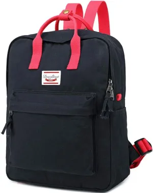 LuckyZ Backpacks Womens Casual Bookbags Lightweight Cloth Canvas Backpack School Bag Travel Daypack Medium Handbag Purse