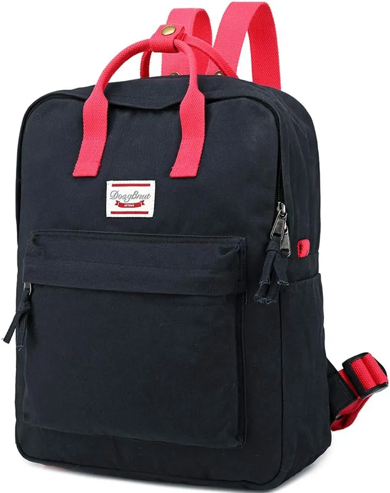 LuckyZ Backpacks Womens Casual Bookbags Lightweight Cloth Canvas Backpack School Bag Travel Daypack Medium Handbag Purse