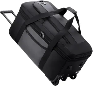 Luggage Wheeled Duffel Bag Wheeled Travel Duffel Bag Oxford Cloth Multipurpose Rolling Travel Bag Men Outdoor Traveling Picnic Carry on luggage(Gray)