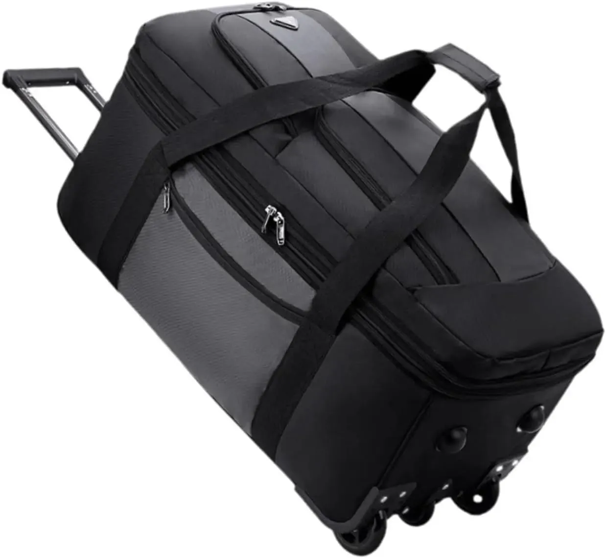 Luggage Wheeled Duffel Bag Wheeled Travel Duffel Bag Oxford Cloth Multipurpose Rolling Travel Bag Men Outdoor Traveling Picnic Carry on luggage(Gray)