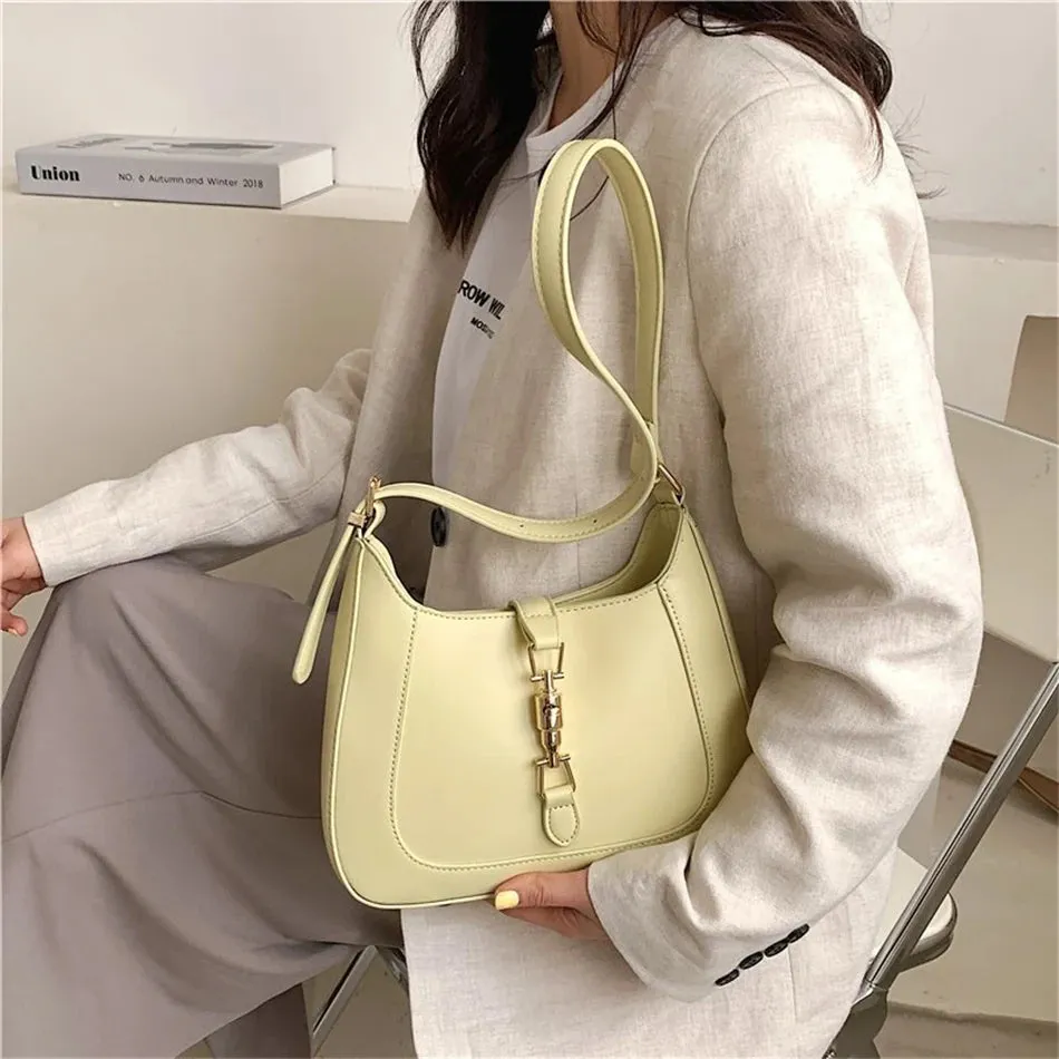 Luxury Brand Purses and Handbag Top End Quality Designer Leather Shoulder Crossbody Bag for Women Fashion Underarm Girl Sac