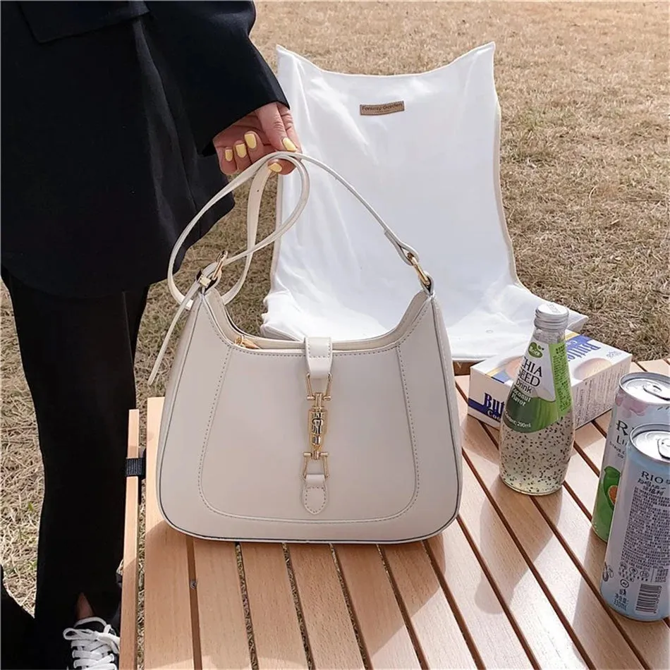 Luxury Brand Purses and Handbag Top End Quality Designer Leather Shoulder Crossbody Bag for Women Fashion Underarm Girl Sac