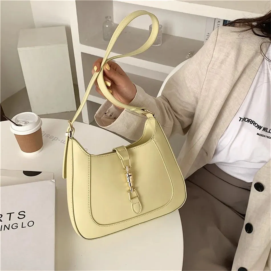 Luxury Brand Purses and Handbag Top End Quality Designer Leather Shoulder Crossbody Bag for Women Fashion Underarm Girl Sac