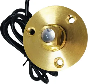 MARINE CITY Under Water LED Light Waterproof Brass Drain Plug – Corrosion-Resistant, 1 Inch Hole, Ideal for Boats, Yachts, Pools (Green)