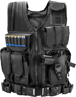 Marmot Tactical Vest Durable Mesh Vest with Detachable Belt & Holster for Subcompact/Compact/Standard Pistol