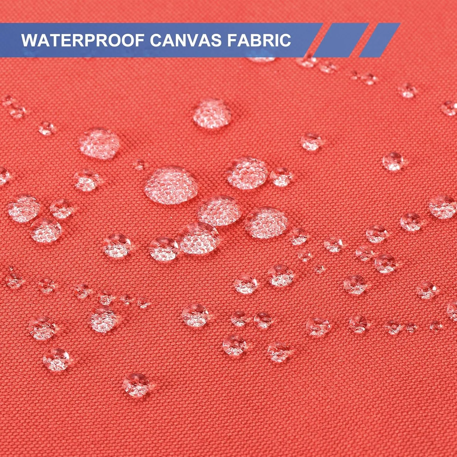 MECCANIXITY Waterproof Canvas Fabric 58" W 1 Yard 600D Marine Water Resistant Material by The Yard for Outdoor Furniture Cushion, Bag Sewing,Red