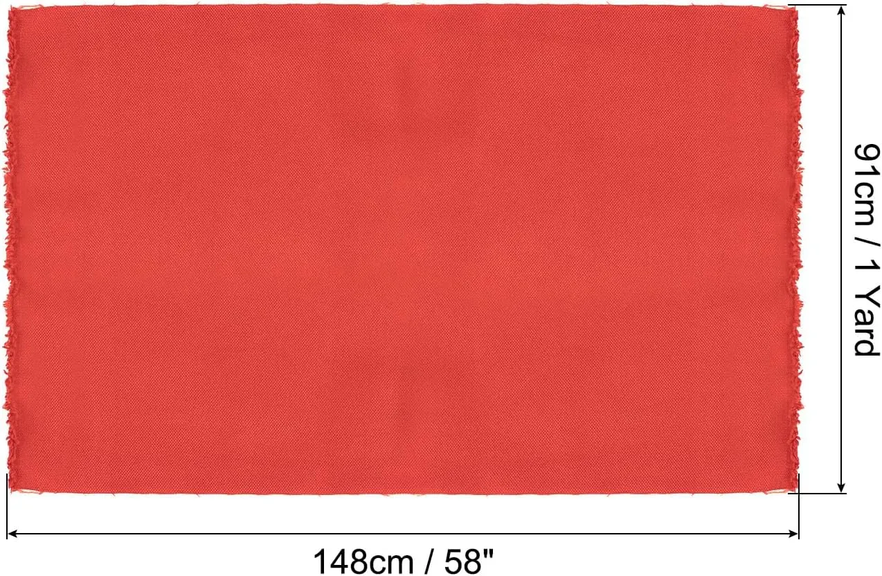 MECCANIXITY Waterproof Canvas Fabric 58" W 1 Yard 600D Marine Water Resistant Material by The Yard for Outdoor Furniture Cushion, Bag Sewing,Red