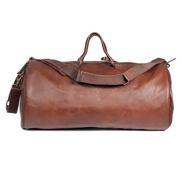 Melvill & Moon Leather Short Safari Duffel Bag | Brown