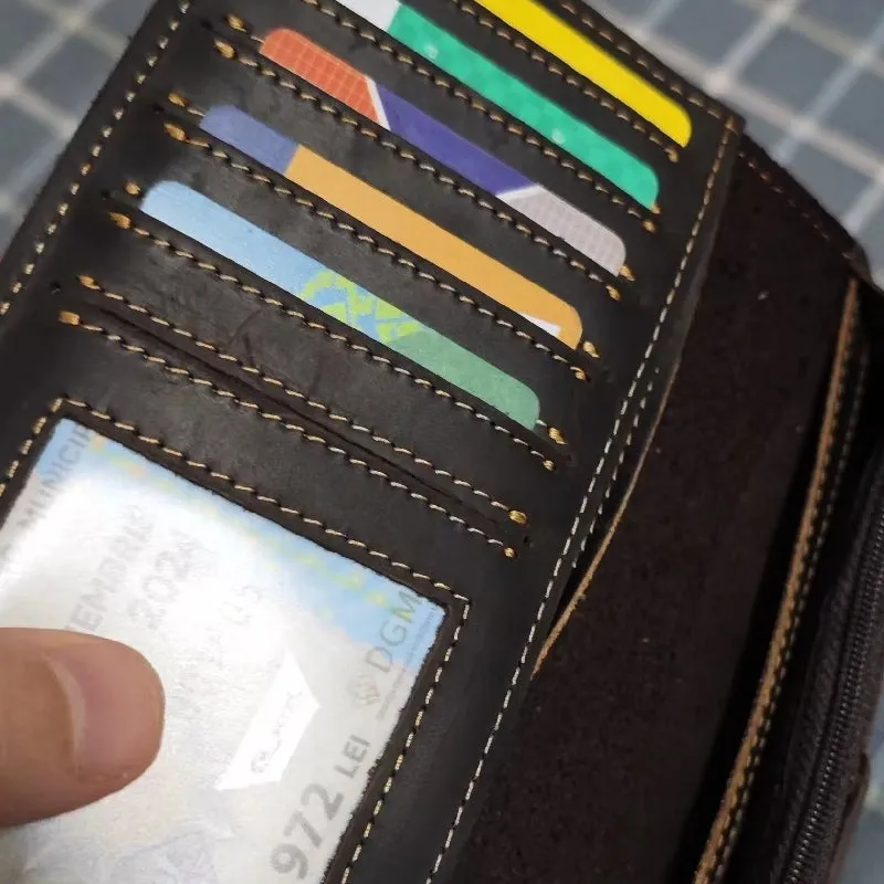 Men Wallets Solid Card Holder Clutch