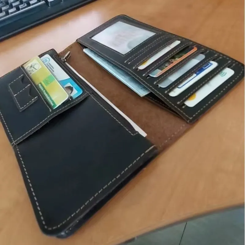 Men Wallets Solid Card Holder Clutch