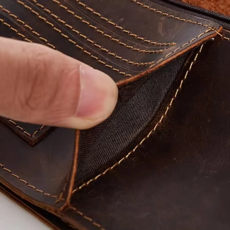 Men Wallets Solid Card Holder Clutch