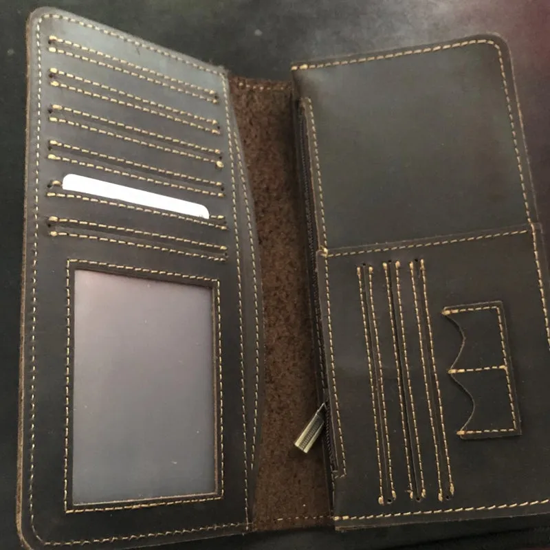 Men Wallets Solid Card Holder Clutch