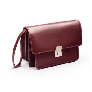 Men's Leather A5 Expandable Clutch Bag - Dark Tan