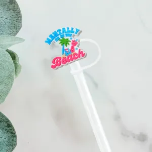 Mentally at the Beach Straw Cover