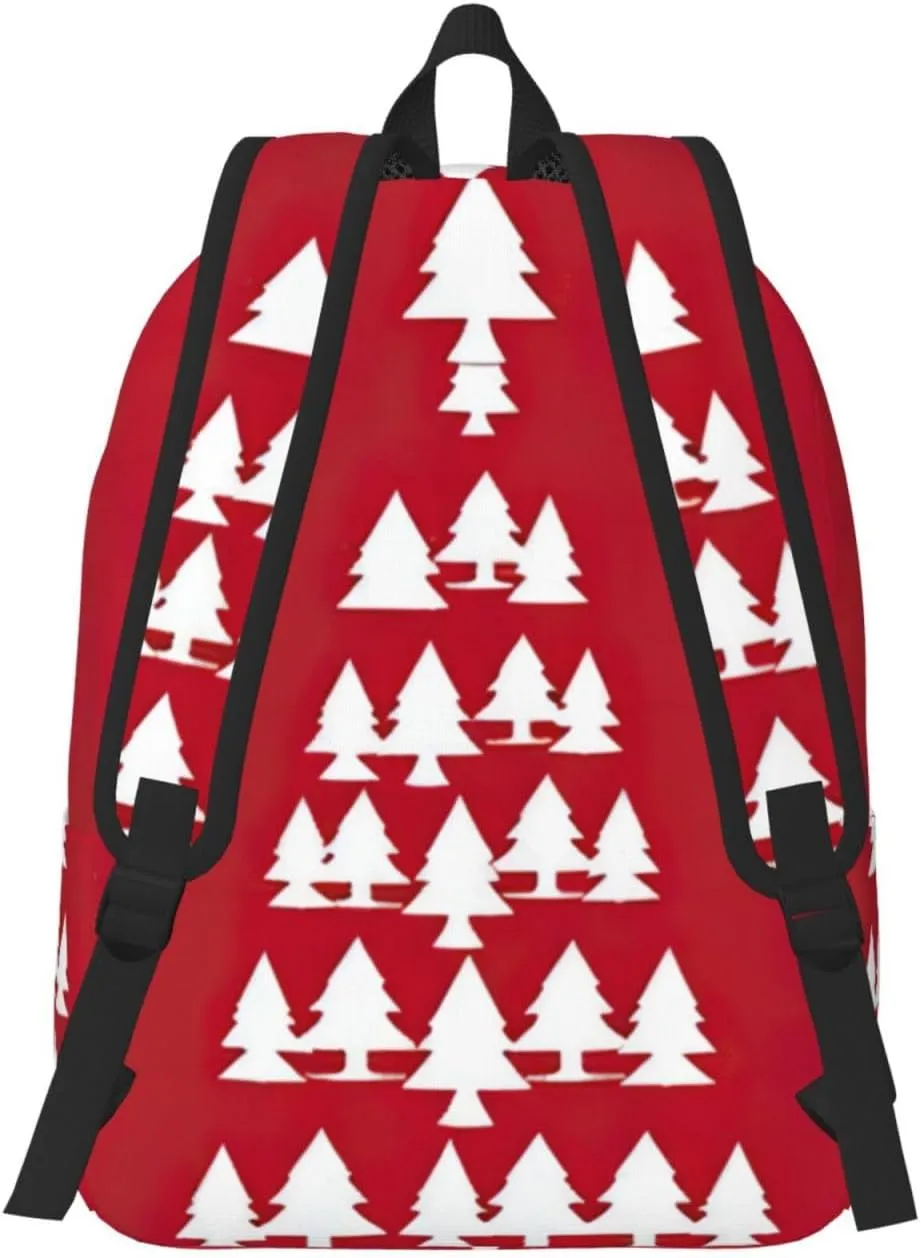 Merry Christmas Birch Tree Canvas Casual Lightweight Duffel Bag, Fashion Duffel Bag, Unisex Travel Backpack