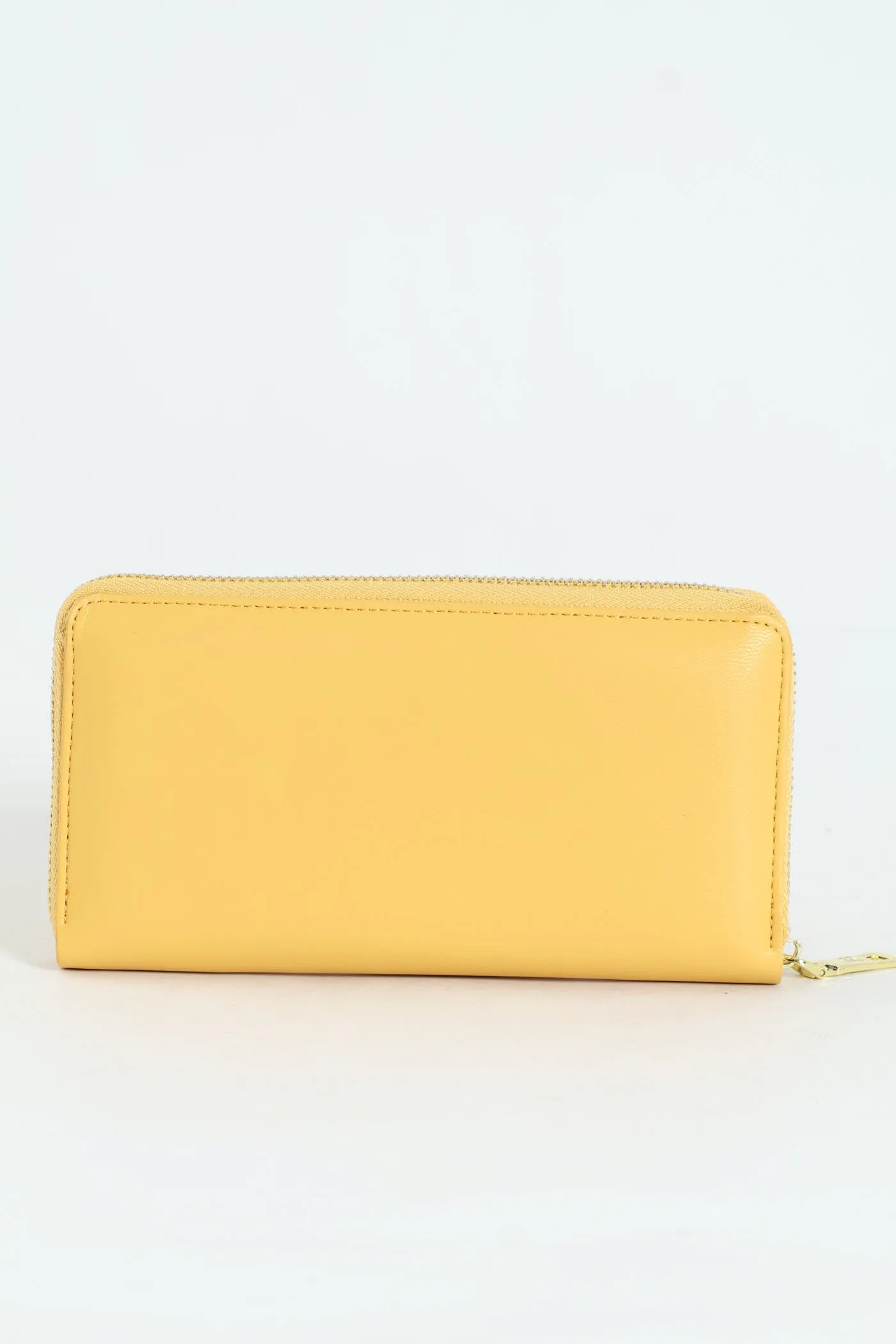 Meryl Smooth Zip Around Purse - Yellow