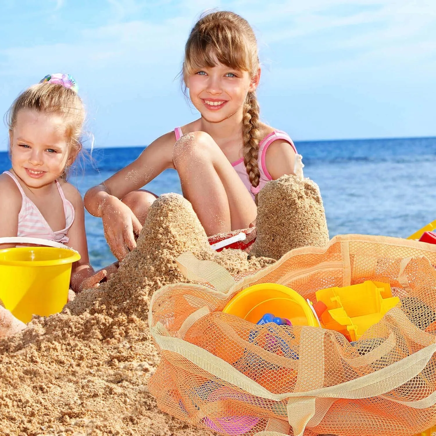 Mesh Beach Bag Vacation Essentials - Large Tote Pool Bag for Women Vacation Essentials Beach Accessories