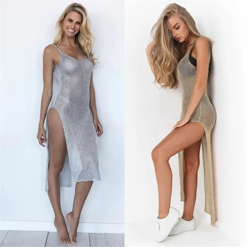 Mesh Sheer Beach Dress