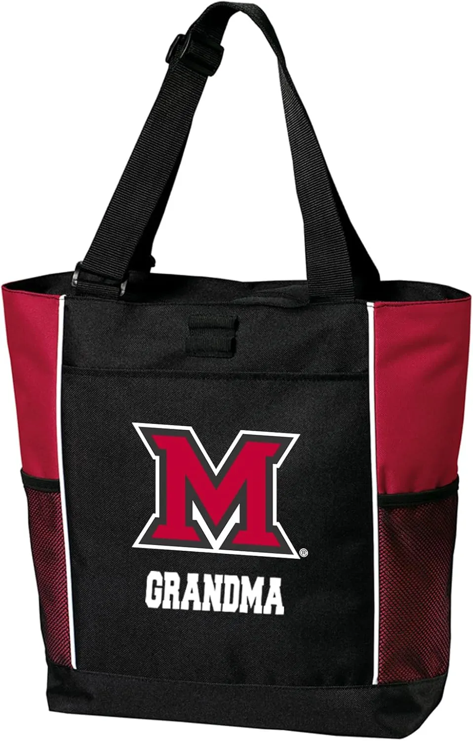 Miami University Grandma Tote Bags Red Miami RedHawks Grandma Totes Beach Travel