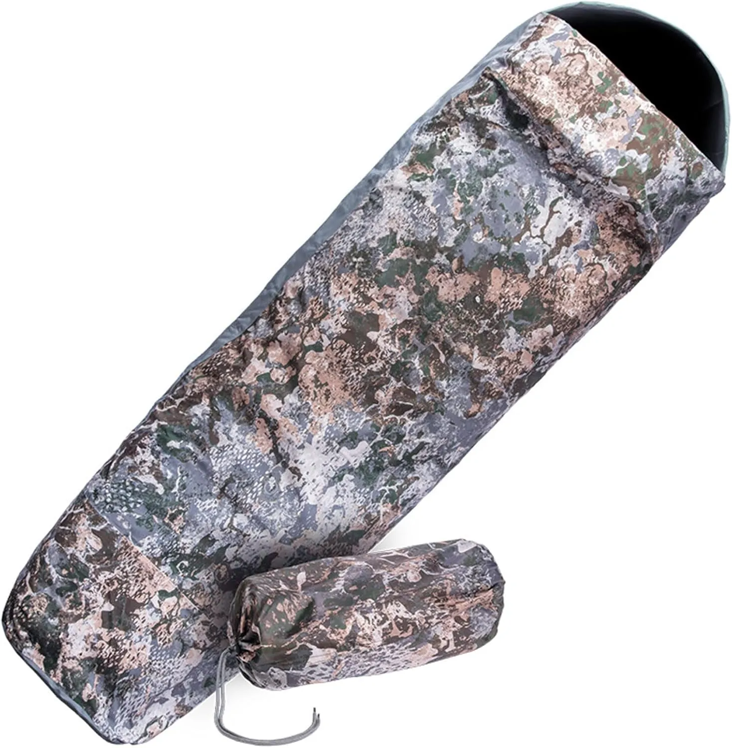 Mil-Tec Trilaminate Durable Waterproof Lightweight Breathable Tactical Outdoor Camping Hiking Generous Cut Sleeping Bag Cover with Zip Closure | Suitable for Various Sleeping Bags