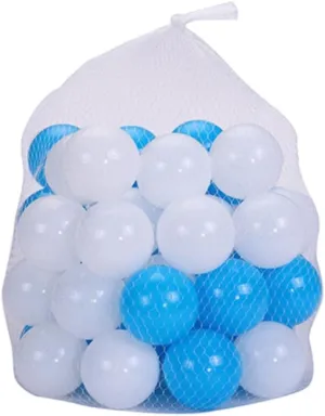Milisten 50Pcs Assorted Color Crush Ocean Balls for Educational Bath Play for Ball Pits Playhouses and Pools Mesh Bag Included
