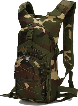 Military Molle Tactical Backpack,Outdoor Travel 15L Waterproof Oxford MOLLE Army Backpack, Breathable daypack Bag for Climbing Trekking Hiking Sports,Jungle camouflage