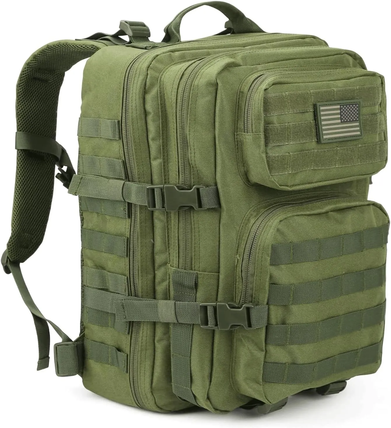 Military Tactical Backpack Large Army 3 Day Assault Pack Molle Bag Backpacks (ACU Camo) (Army Green)