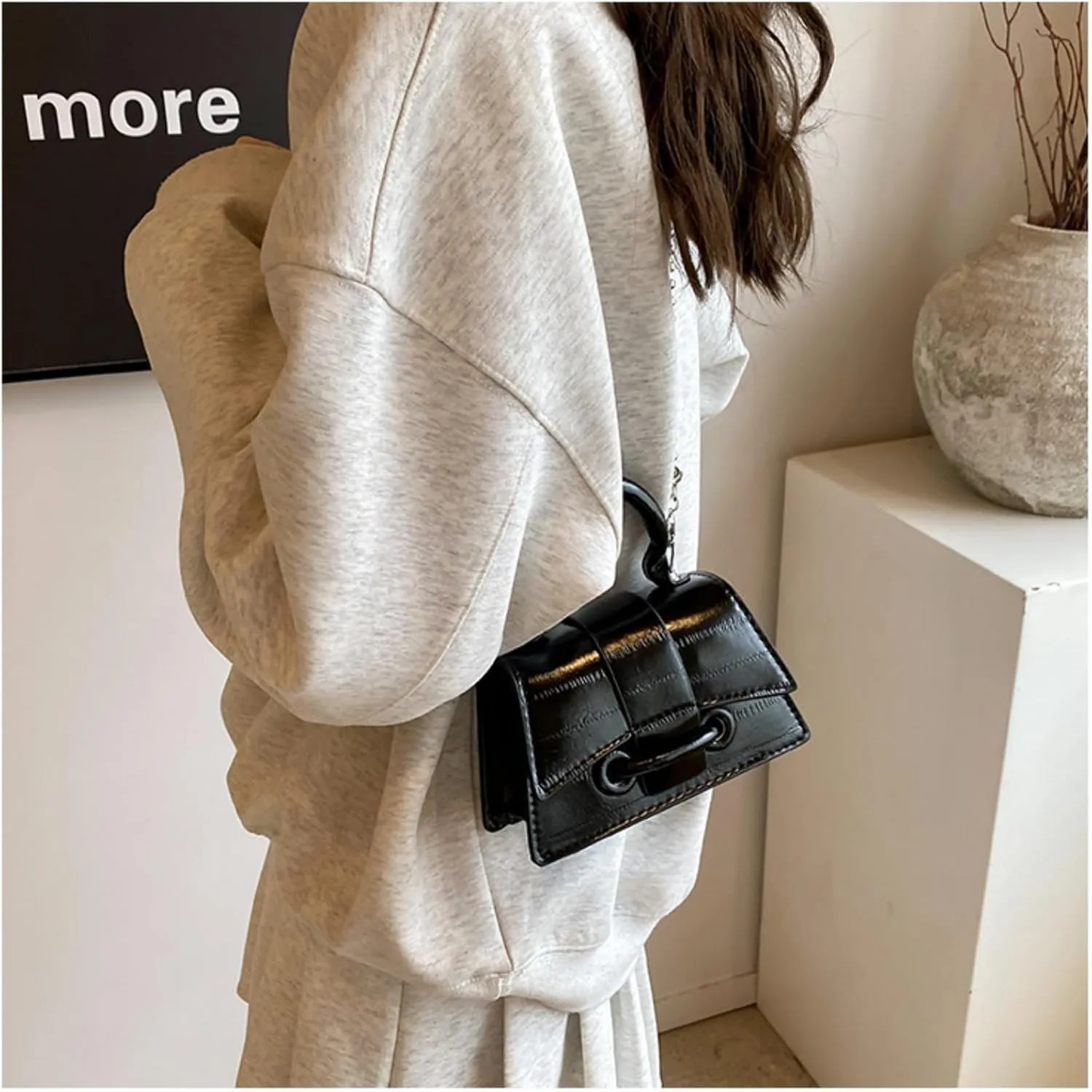 Mini Purses for Women, Y2K Top Handle Crossbody Bag Tiny Shoulder Handbag Stylish Party Prom Cocktail Clutch for Party