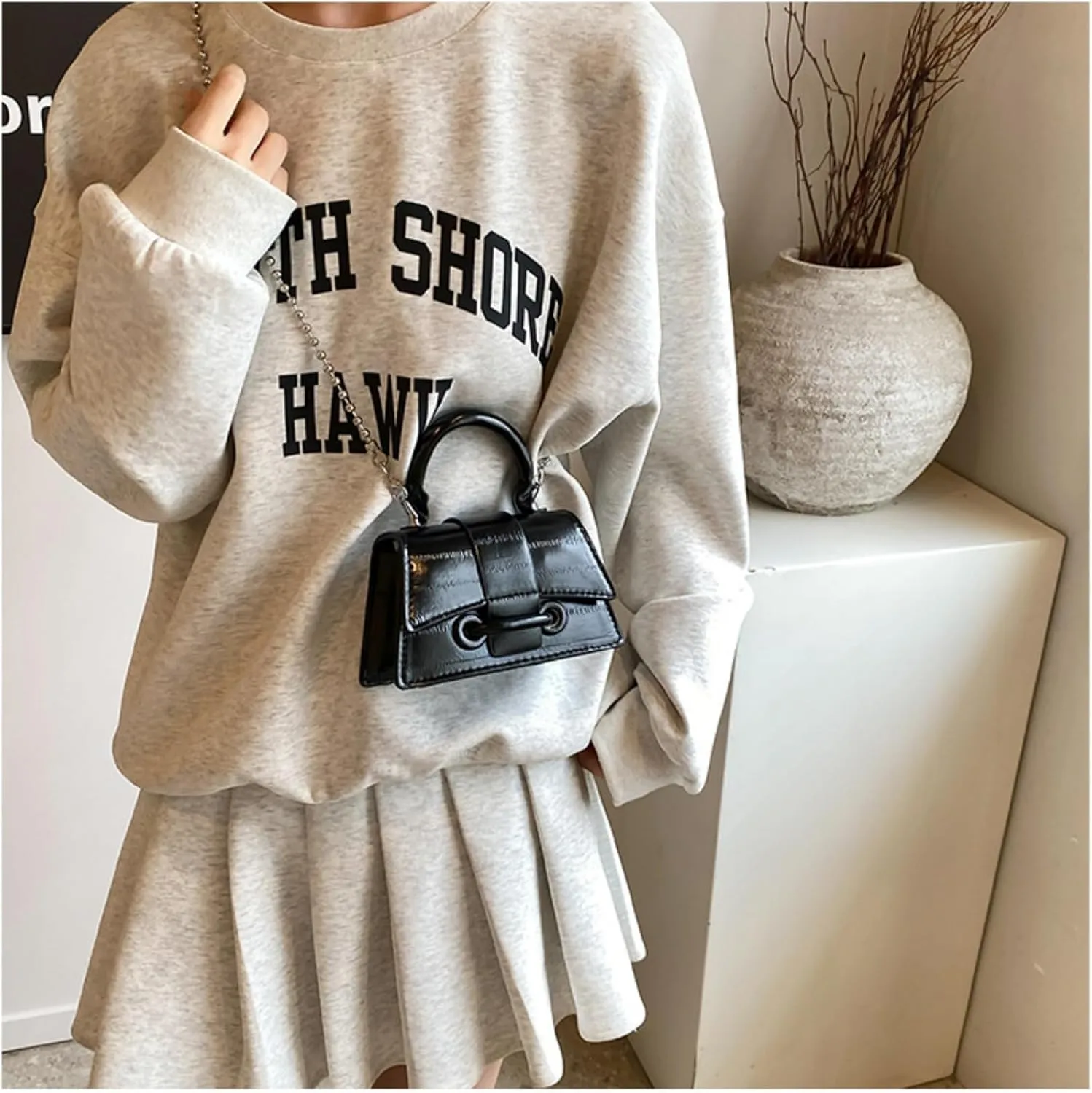 Mini Purses for Women, Y2K Top Handle Crossbody Bag Tiny Shoulder Handbag Stylish Party Prom Cocktail Clutch for Party