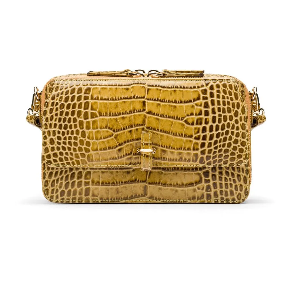Miranda Bag - Antique Green Croc-Effect