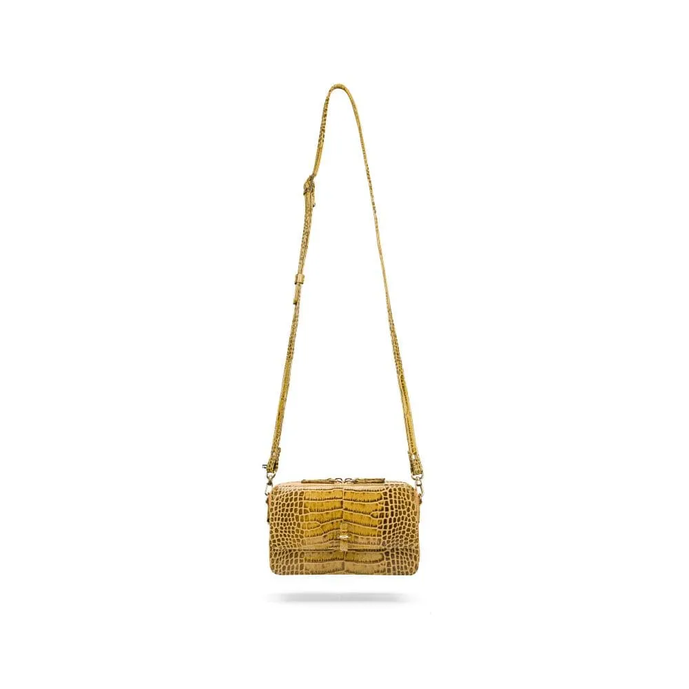 Miranda Bag - Antique Green Croc-Effect