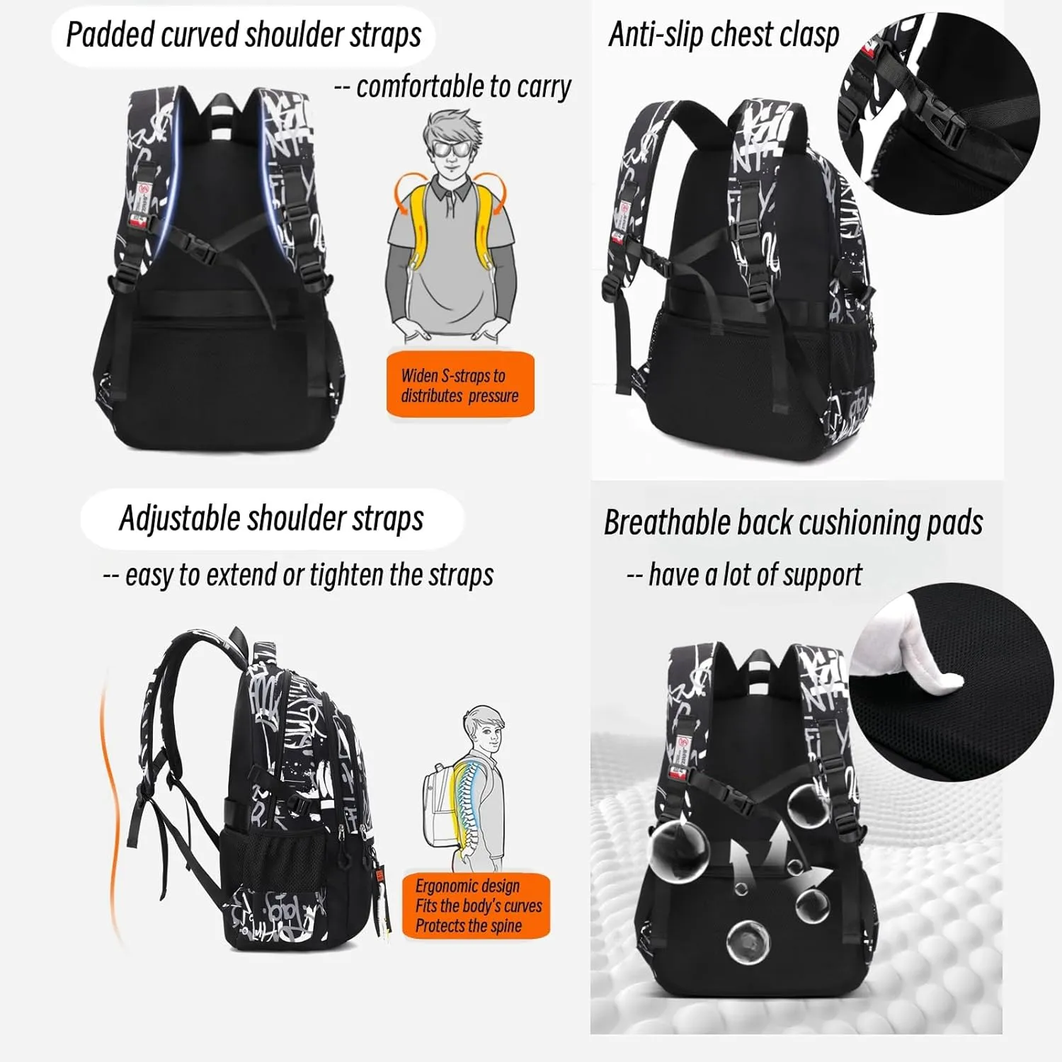 MITOWERMI Boys Backpack for Kids Camouflage School Bags for Elementary Primary Student Bookbags Middle Backpacks Teen Casual Travel Back Packs