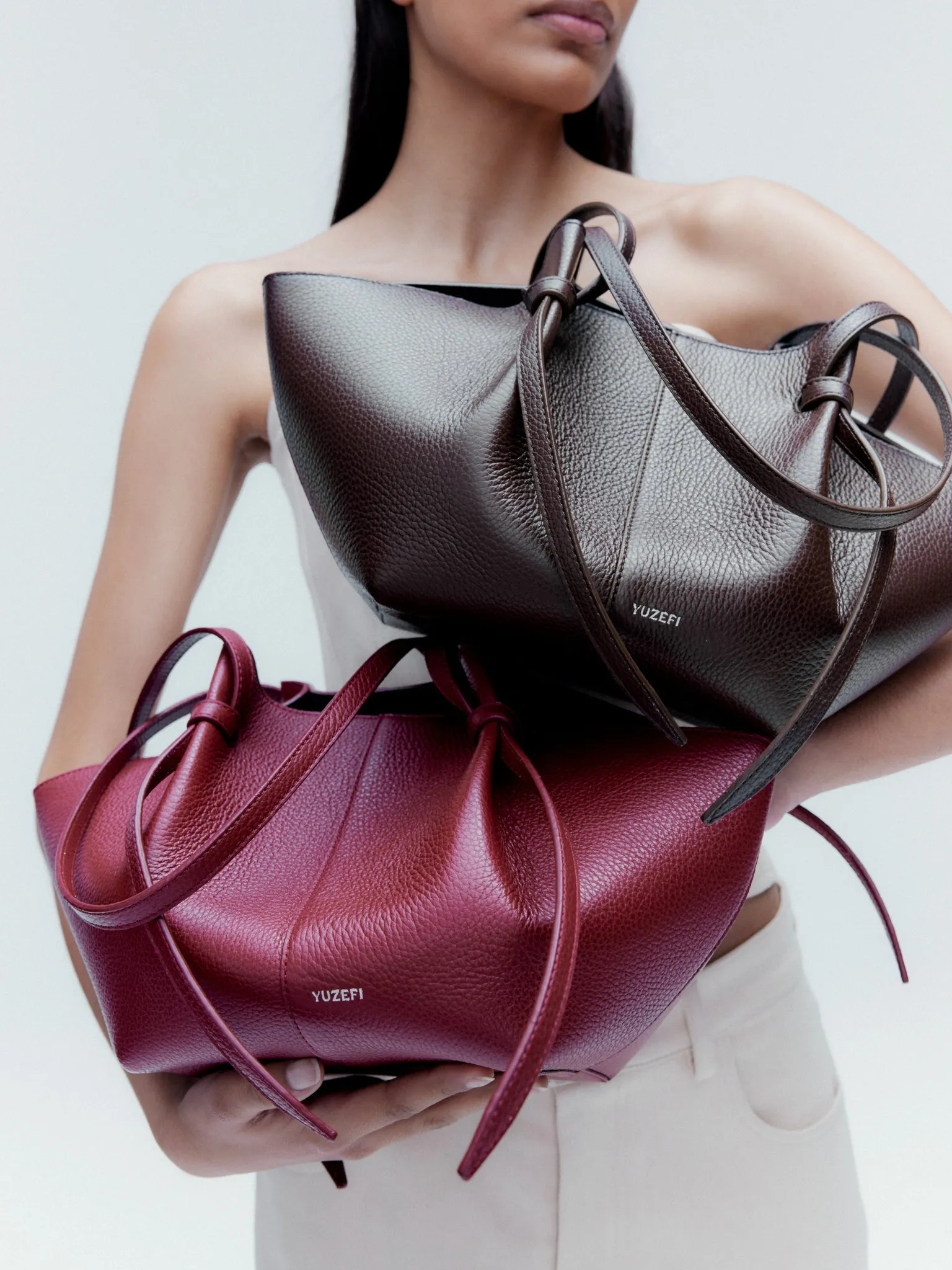 Mochi Espresso Pebble Grained Leather